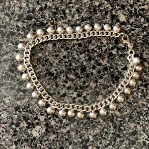 Stealing silver boutique style hand made anklet